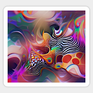 Psychedelic Abstract Sticker